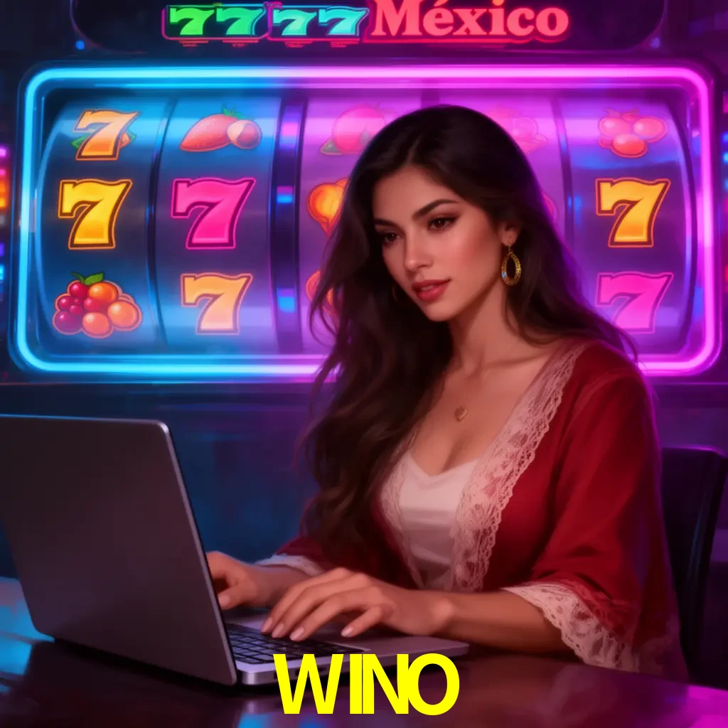 WINO Slots - tragamonedas, RTP y control Tragamonedas WINO con símbolos, saldo móvil y reglas de apuesta visibles